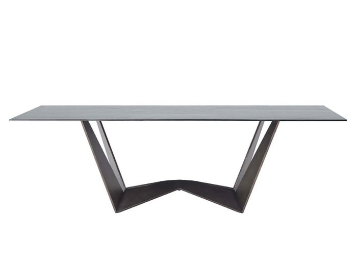 REVERSE - Rectangular ceramic table _ Tonin Casa